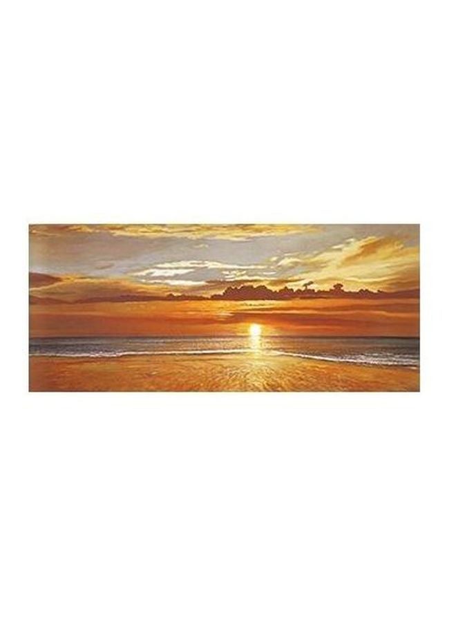 Decorative Printed Wall Poster Yellow 30×99cm
