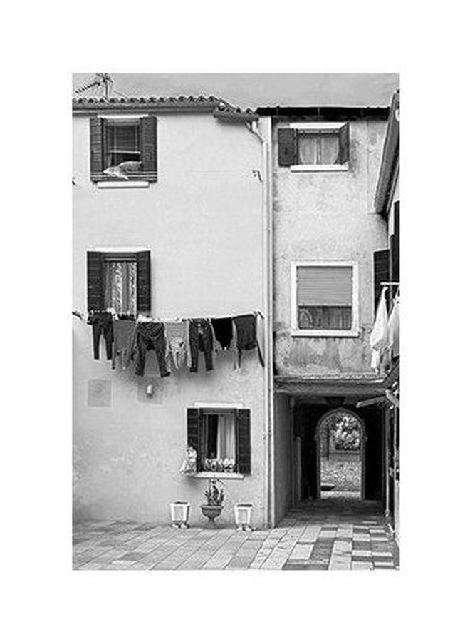 PHOTOBLOCK Decorative Wall Poster Grey/White/Black 24 ×18cm