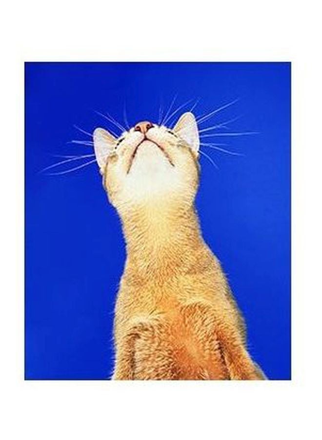 PHOTOBLOCK Decorative Wall Poster Blue/Beige 24x18cm