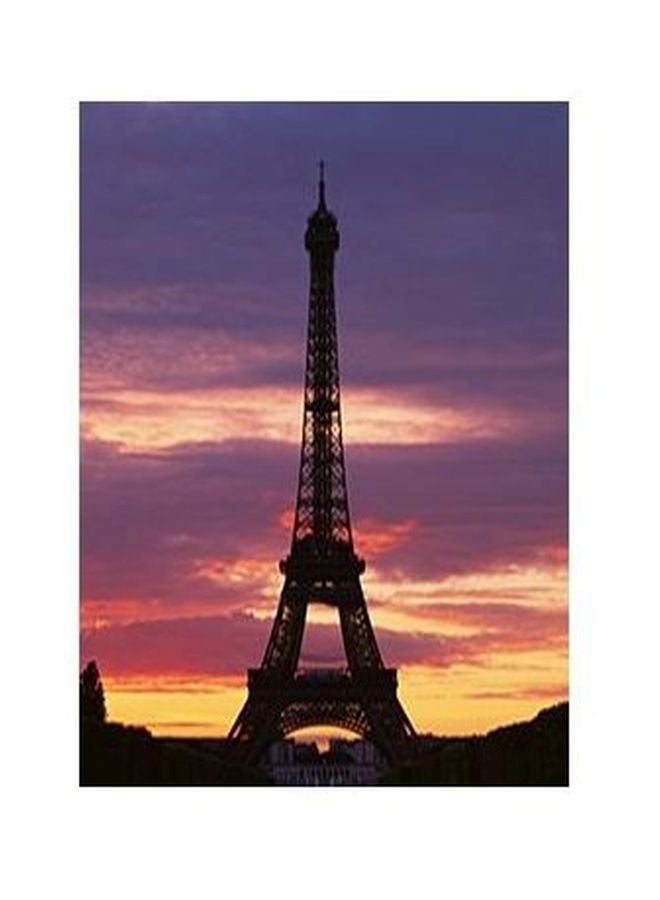 PHOTOBLOCK Decorative Wall Poster Purple/Yellow/Black 24x18cm