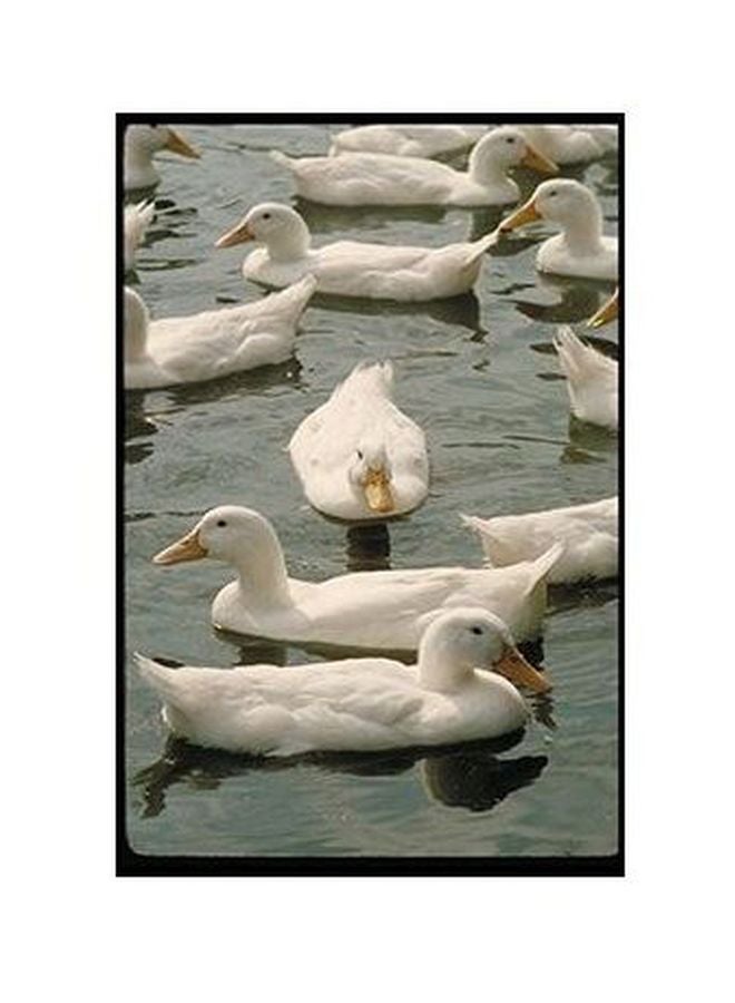 PHOTOBLOCK Decorative Wall Poster White/Green/Yellow 24 ×18cm