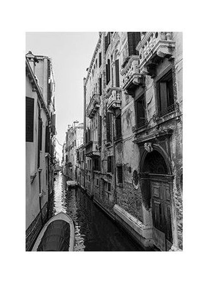 PHOTOBLOCK - Decorative Wall Poster Grey/White 24x18cm - Image 1