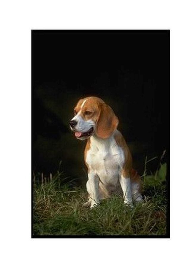 بوستر حائط للتزيين أبيض/بني/أخضر 24x18سم