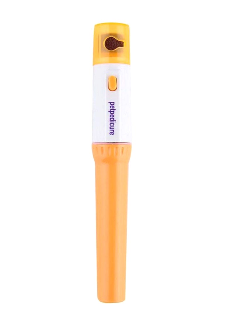 Generic Pet Paws Grooming Painless Nail Grinder Trimmer Yellow/White  - Image 1