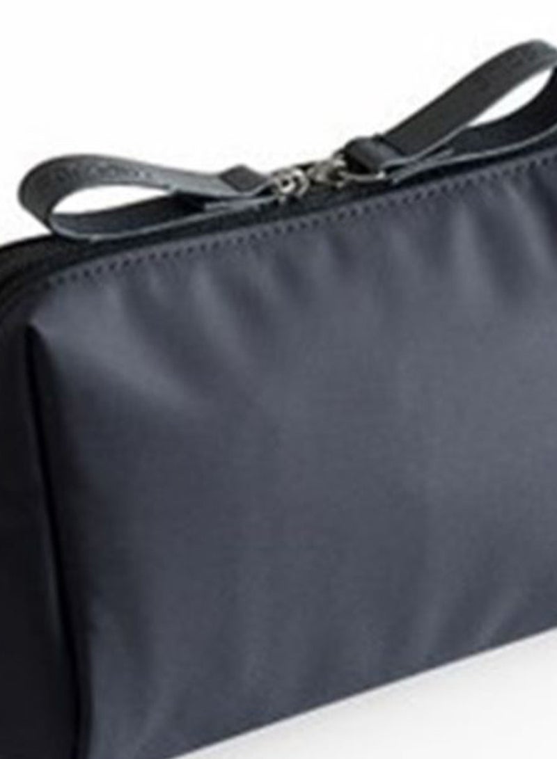 Generic Portable Bowknot Make-Up Organizer Bag Black  - Image 2