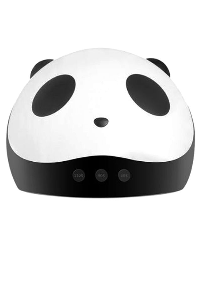 UV LED Lamp Panda Pattern Nail Polish Dryer White/Black - Image 1