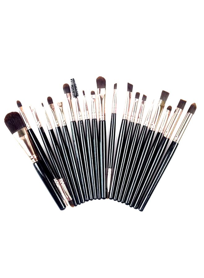 NICEFACE 20-Piece Professional Make-Up Brush Set With Concealer Powder Multicolour - Image 2