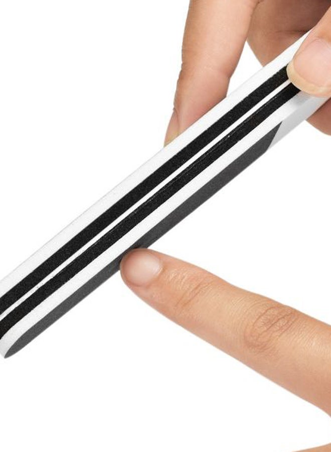 Generic 5-Piece Manicure Pedicure Nail Buffer File Set Black/Grey  - Image 2