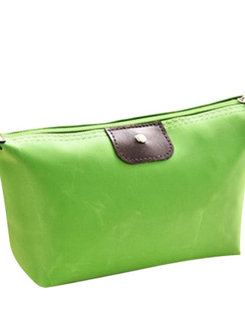 TMISHION Portable Travel Makeup Zipper Bag Green - Image 2
