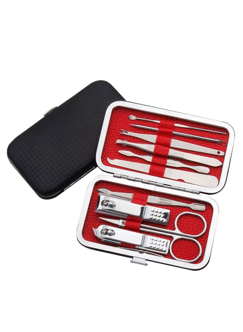 Generic 10-Piece Nail Clipper Set With Carry Case Silver  - Image 1