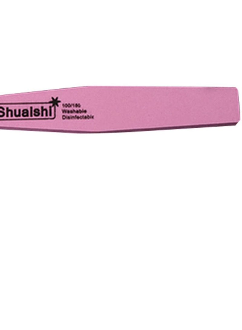 Generic 10-Piece Double-Sided Nail Polishing Strip Set Pink - Image 2