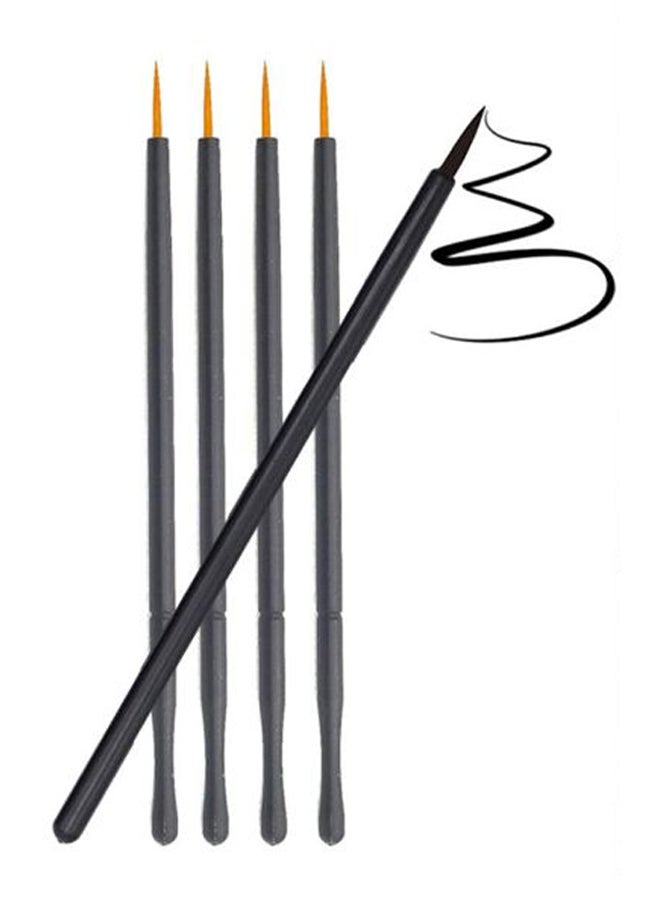 طقم فراشي لتحديد العيون لاستخدام مرة واحدة من 100 قطعة أسود/ أصفر - Image 2