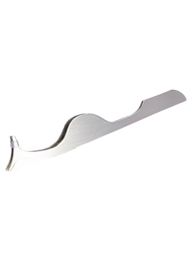 Generic Eyelashes Special Clip Tweezer Silver - Image 2