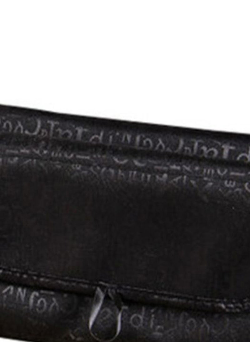 حقيبة قابلة للطي لتنظيم مستحضرات التجميل أسود - Image 2