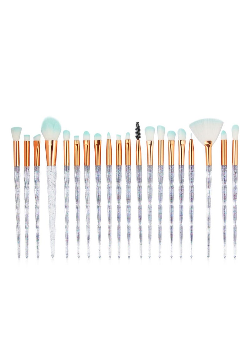 20-Piece Hair Makeup Brush Set Multicolour - Image 1
