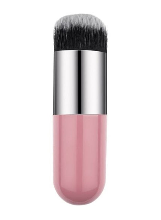 فرشاة بودرة برأس دائري وردي / فضي - Image 1