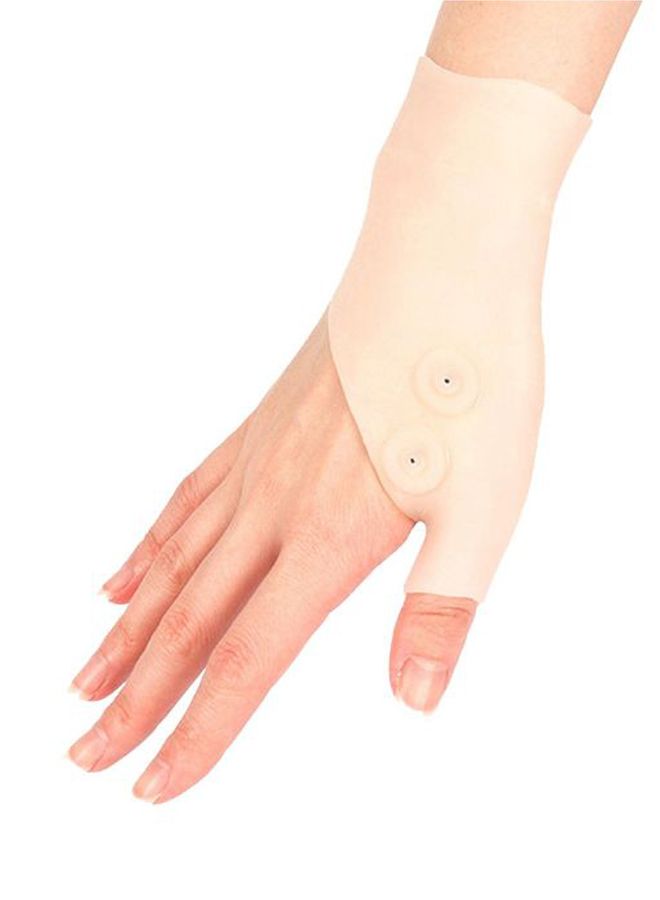 Generic Arthritis Corrector Magnetic Thumb Brace Glove Beige  - Image 2