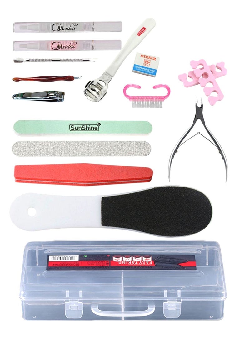 Generic 16-Piece Manicure Pedicure Set Multicolour  - Image 1
