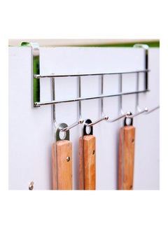 Generic 5 Hook Door Hanger Rack Silver 25.4x10x6centimeter  - Image 2