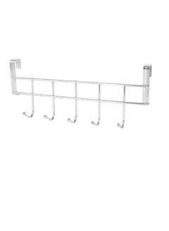 Generic 5 Hook Door Hanger Rack Silver 25.4x10x6centimeter  - Image 5