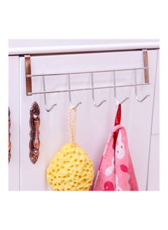 Generic 5 Hook Door Hanger Rack Silver 25.4x10x6centimeter  - Image 4
