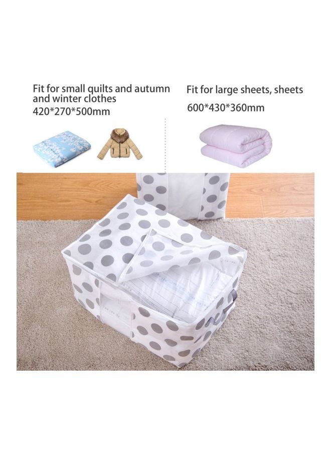 Foldable Closet Storage Bag White/Gray 31x22x3cm - Image 2