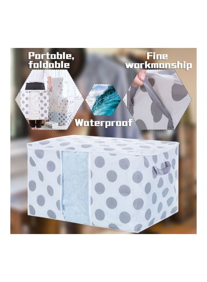 Foldable Closet Storage Bag White/Gray 31x22x3cm - Image 3