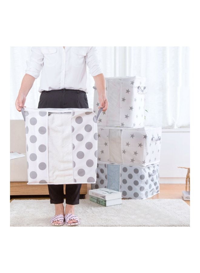 Foldable Closet Storage Bag White/Gray 31x22x3cm - Image 5
