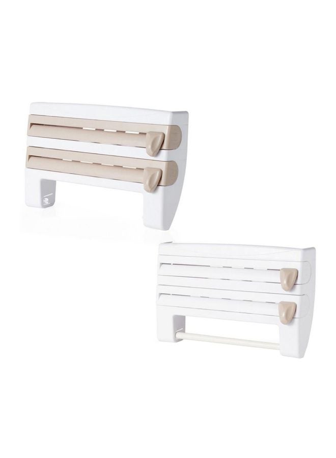 Multifunctional Storage Rack Khaki/White 39x10x24cm  - Image 1