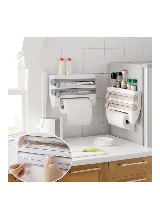 Multifunctional Storage Rack Khaki/White 39x10x24cm  - Image 2