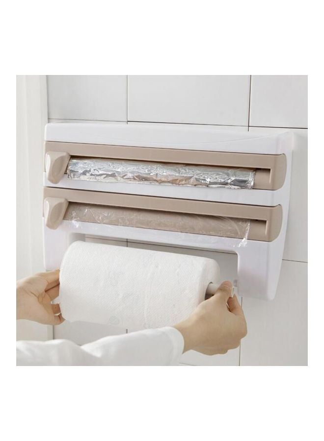 Multifunctional Storage Rack Khaki/White 39x10x24cm  - Image 3