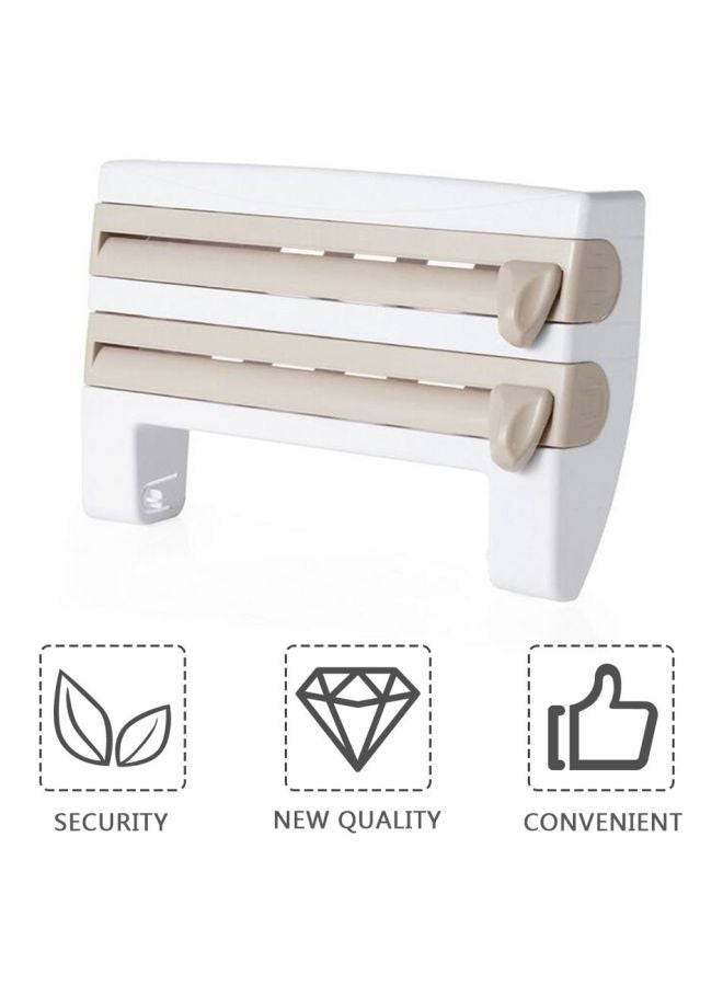 Multifunctional Storage Rack Khaki/White 39x10x24cm  - Image 5