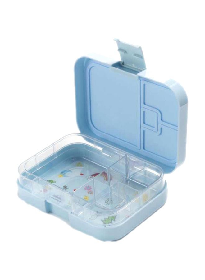 4 Compartments Bento Box Blue/Clear