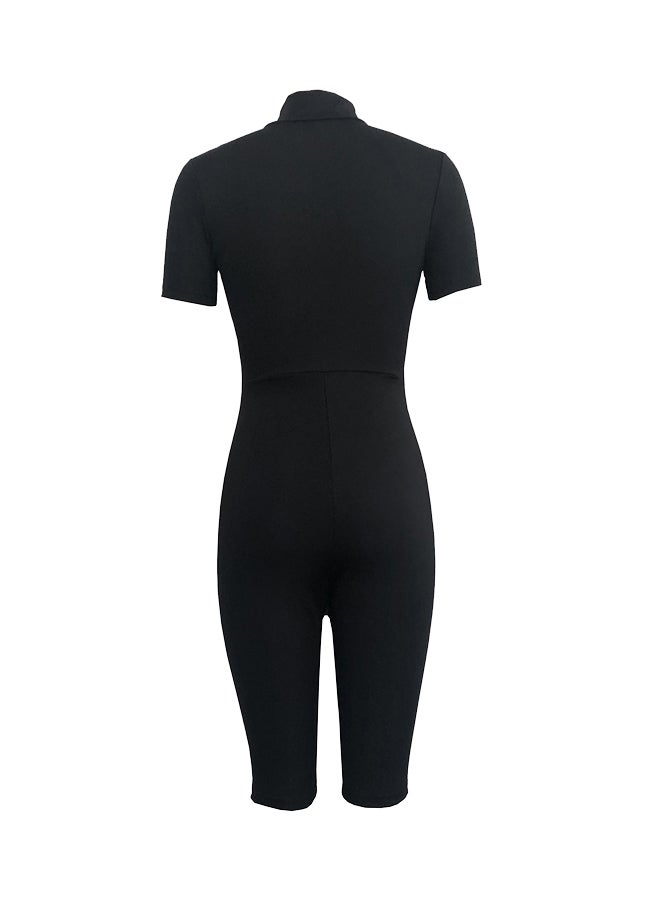 بلايسوت عصري بشورت بقصة ضيقة أسود  - Image 3