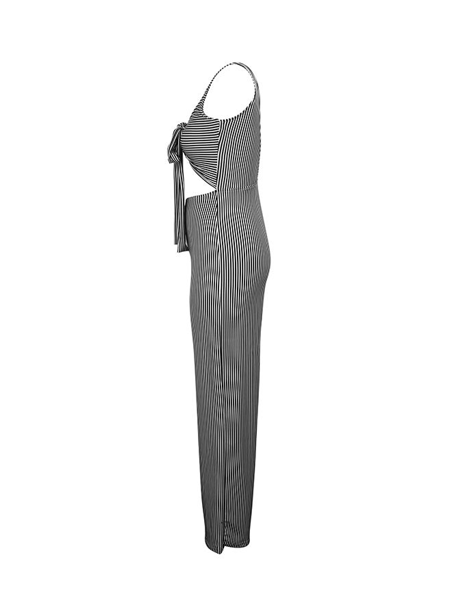 Fashion Dynamic Striped Suit Black  - Image 2
