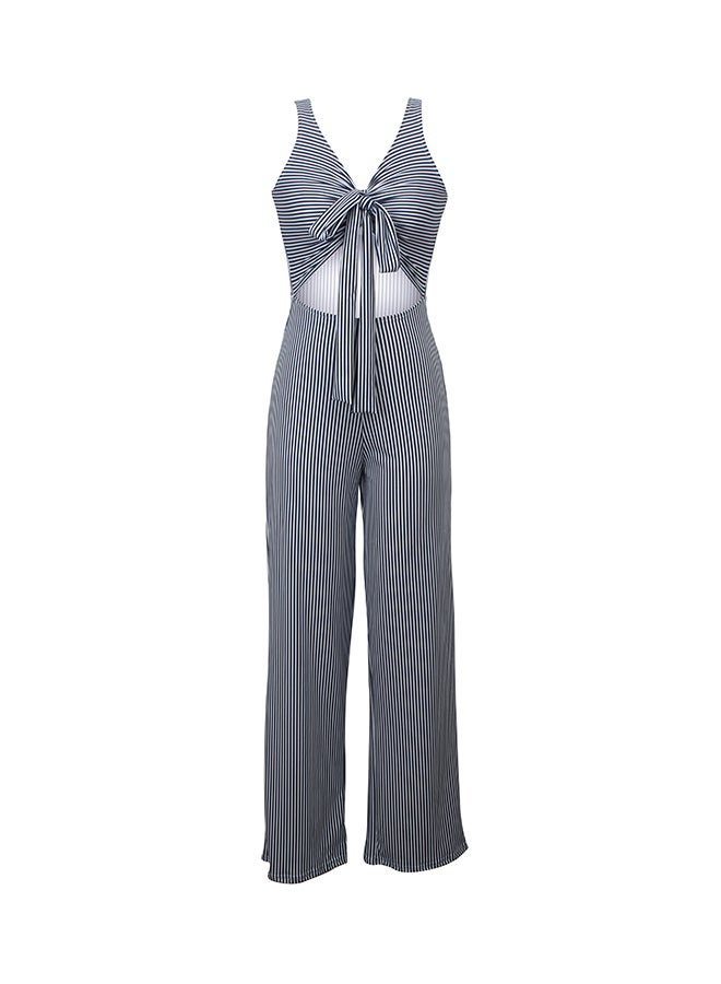 Fashion Dynamic Striped Suit Blue  - Image 1