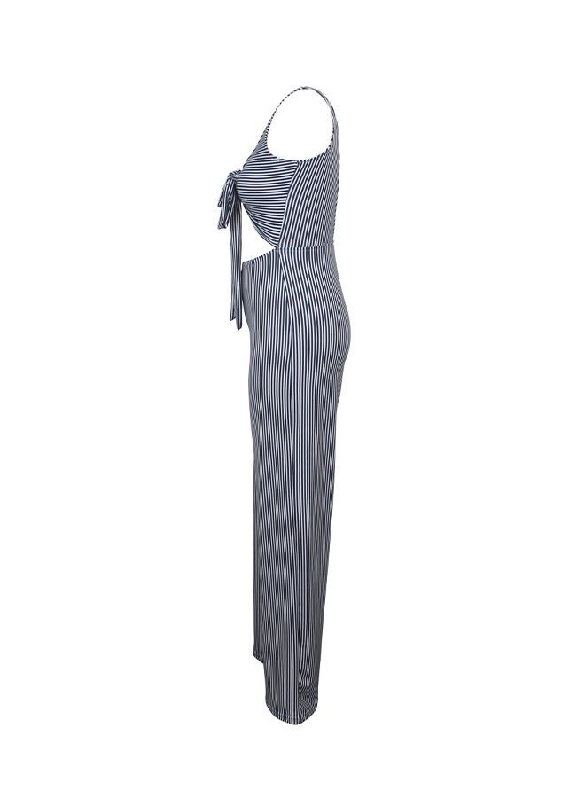 Fashion Dynamic Striped Suit Blue  - Image 2