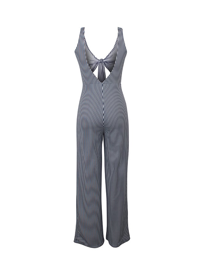 Fashion Dynamic Striped Suit Blue  - Image 3