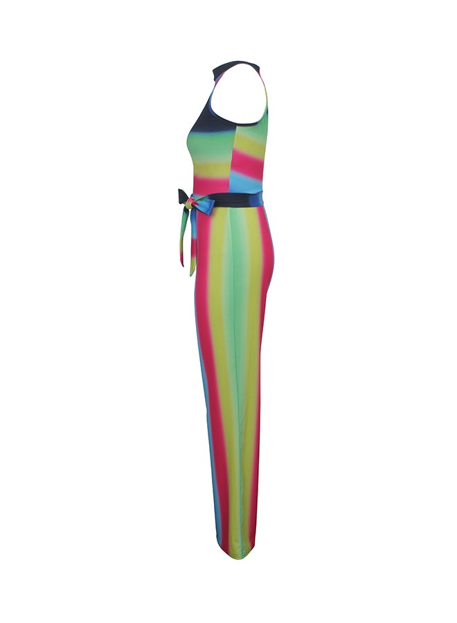 Generic - Fashion Printed Wide Leg Jumpsuit Multicolour - Image 1