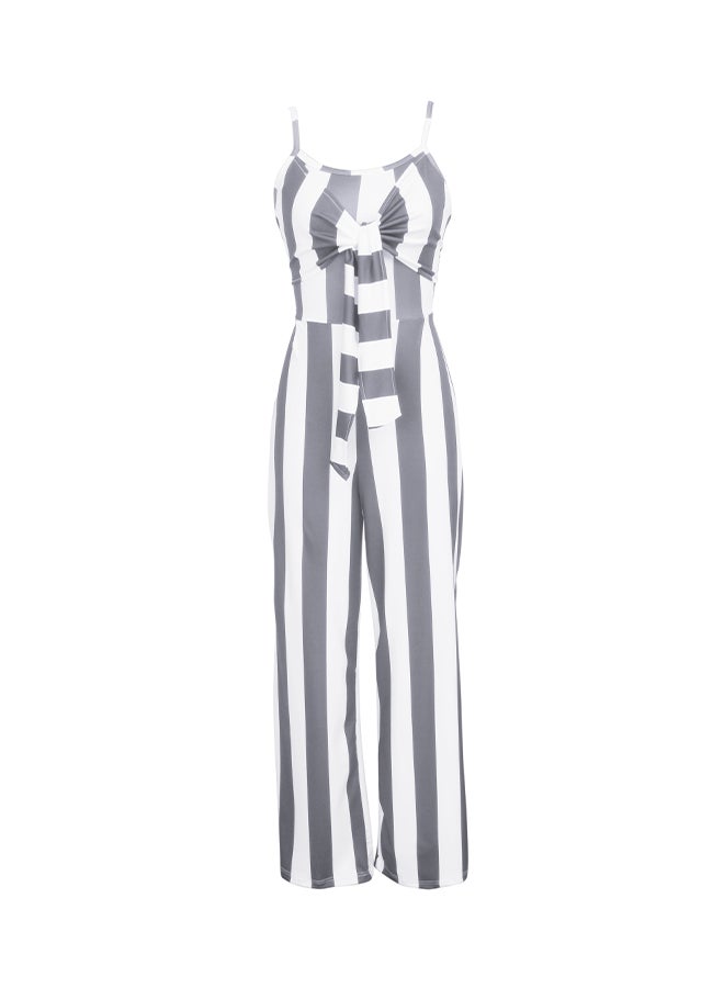 Striped Jumpsuit Black/White  - Image 1
