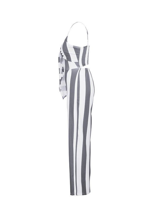 Striped Jumpsuit Black/White  - Image 2