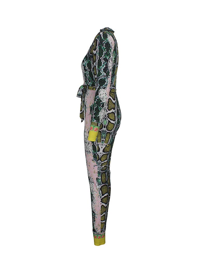Generic - Sleeveless Long Pants Wide Leg Jumpsuit Yellow - Image 1