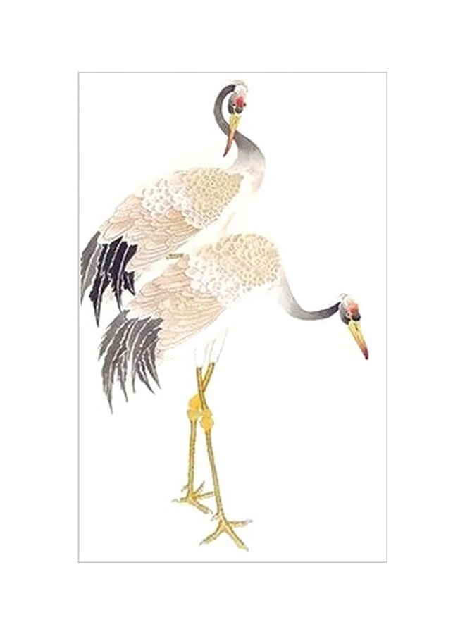 بوستر حائط للتزيين أبيض/ رمادي/ أخضر 24x18سم