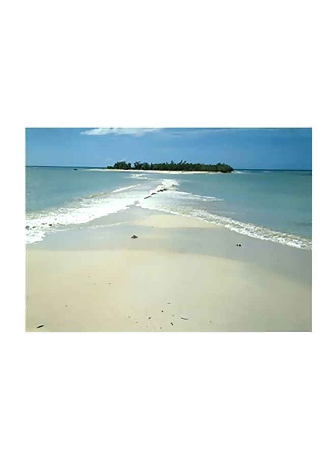 Decorative Wall Poster Blue/Green 24x34cm