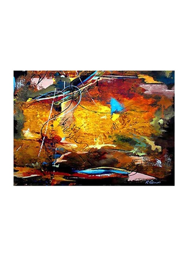 Decorative Wall Poster Red/Yellow/Blue 40x60cm