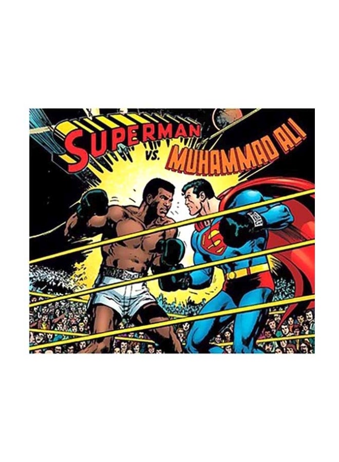 Decorative Wall Poster Black/Yellow/Blue 24x34cm