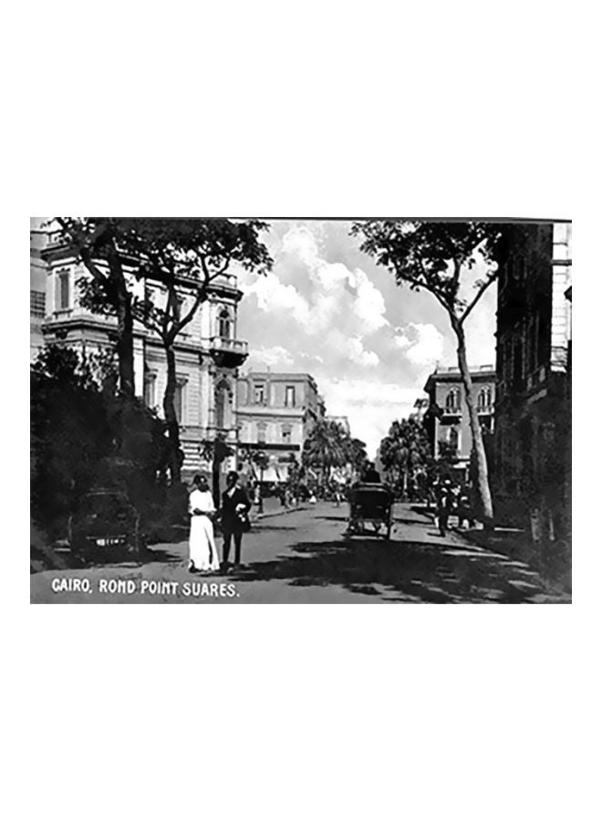 Decorative Printed Wall Poster Black/White 31x45cm