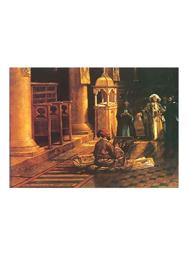 بوستر جداري مطبوع للتزيين أصفر/أسود 31x45سم