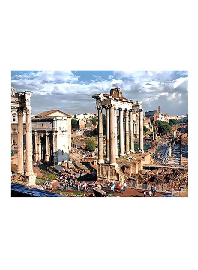 PHOTOBLOCK Decorative Wall Poster White/Blue/Beige 24x18cm