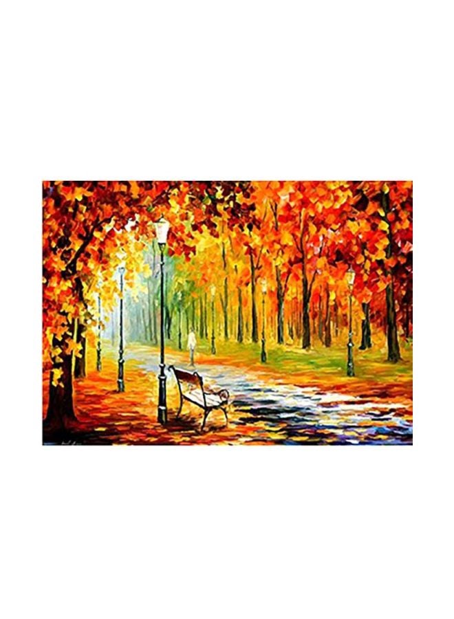 بوستر حائط للتزيين برتقالي/ أخضر/ أصفر 34x24سم